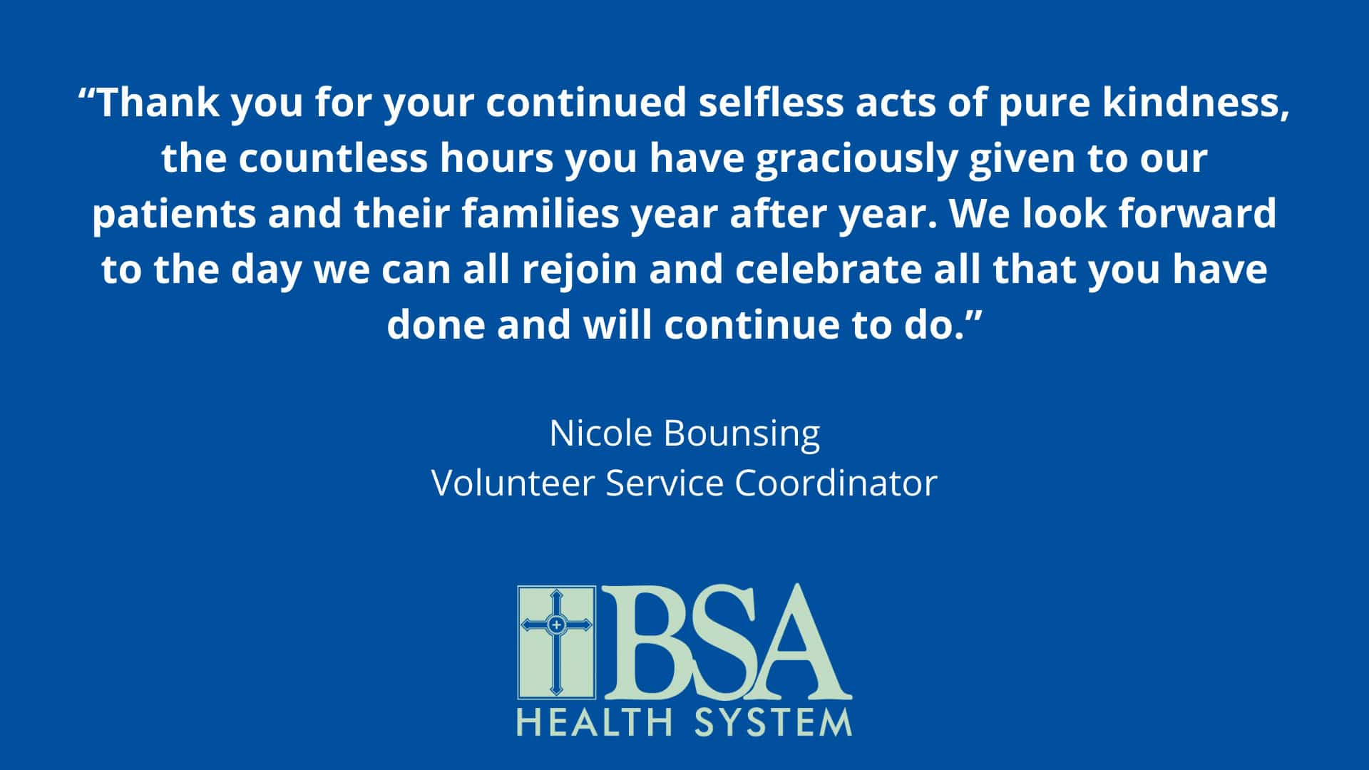 BSA Says Thank You to Volunteers