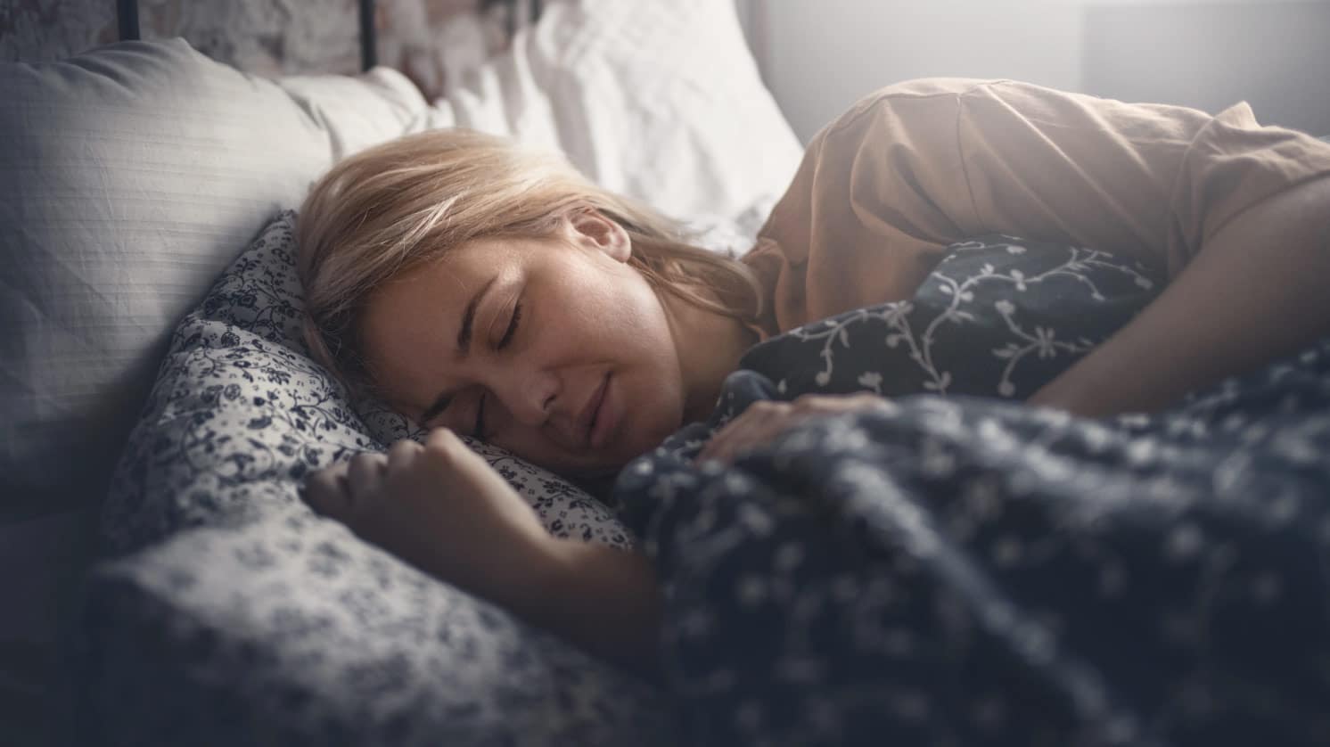 woman in bed sleeping